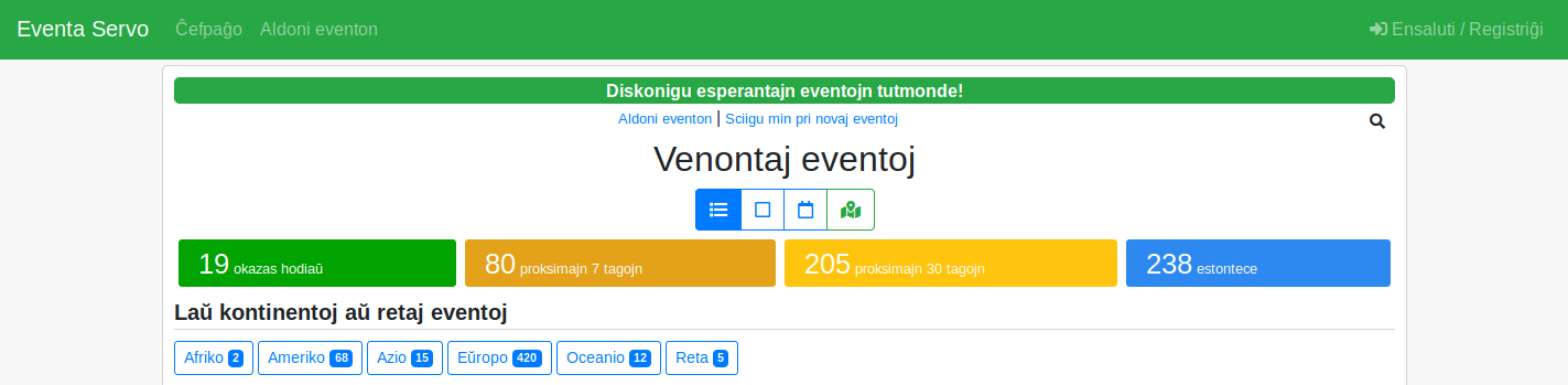 Alklaku en la bildon por esti direktita al la dediĉita retejo! Venontaj eventoj
